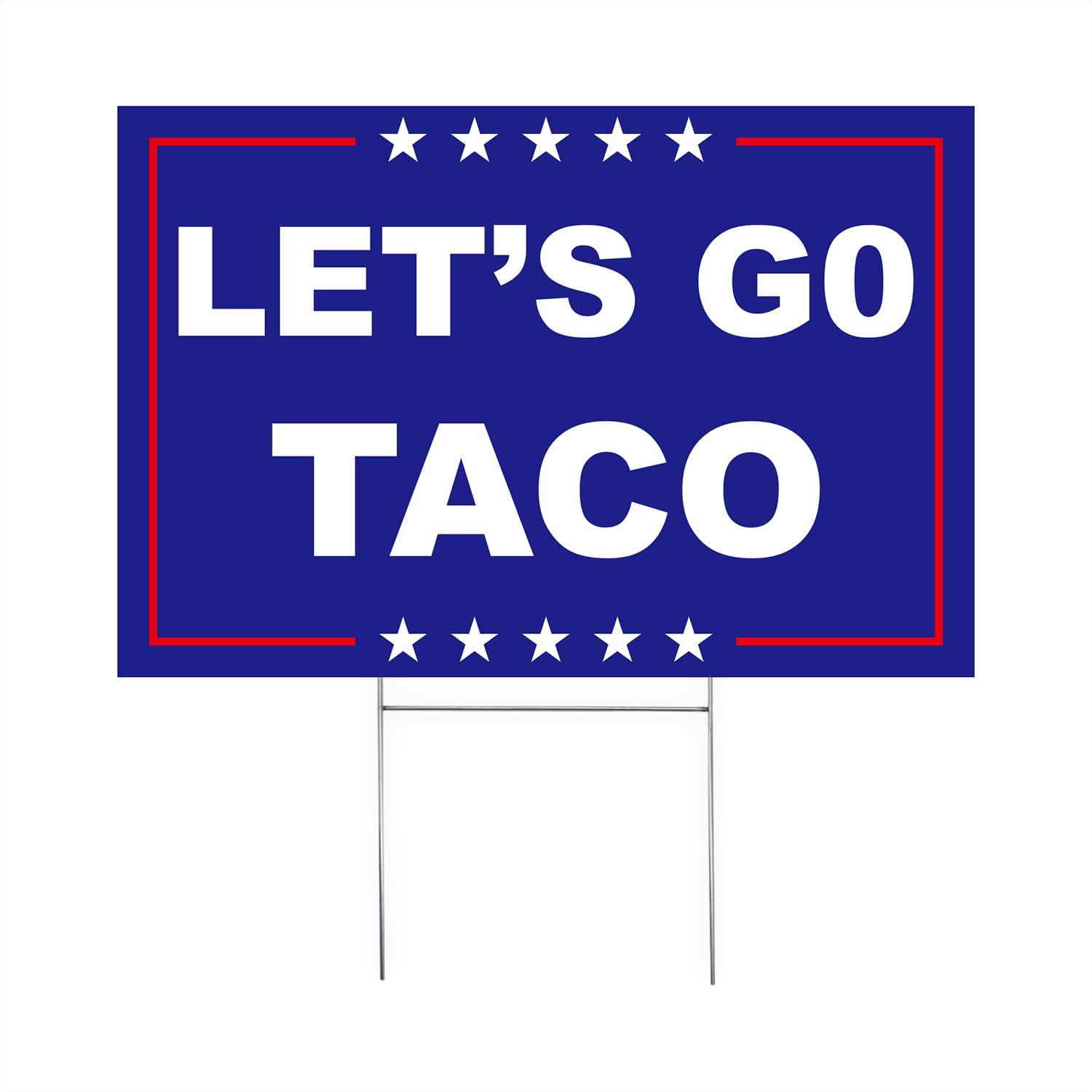 Amazon.com : Let's Go Taco Yard Sign – 12